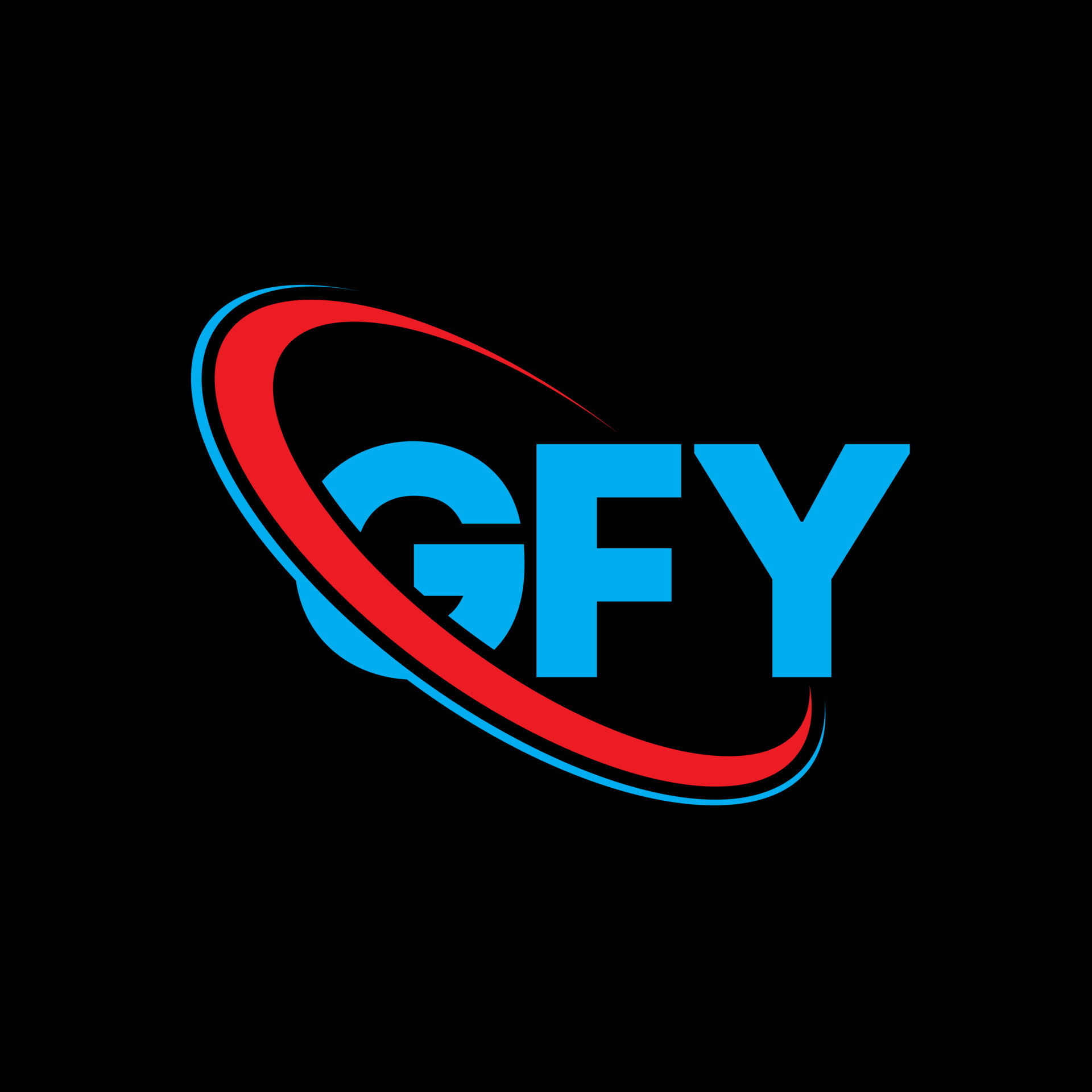 logotipo de gfy. carta gfy. diseño de logotipo de letra gfy. iniciales