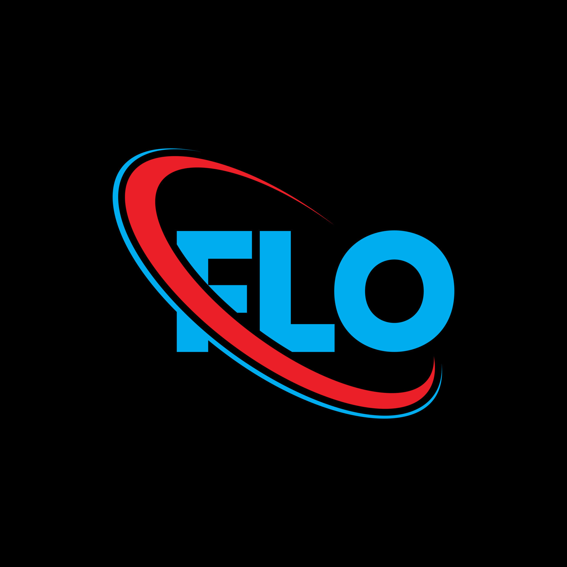 logotipo de fl. letra flo. diseño del logotipo de la letra flo