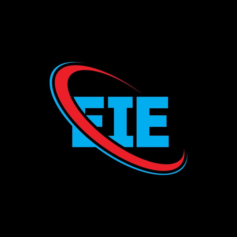 EIE logo. EIE letter. EIE letter logo design. Initials EIE logo linked with circle and uppercase monogram logo. EIE typography for technology, business and real estate brand. vector