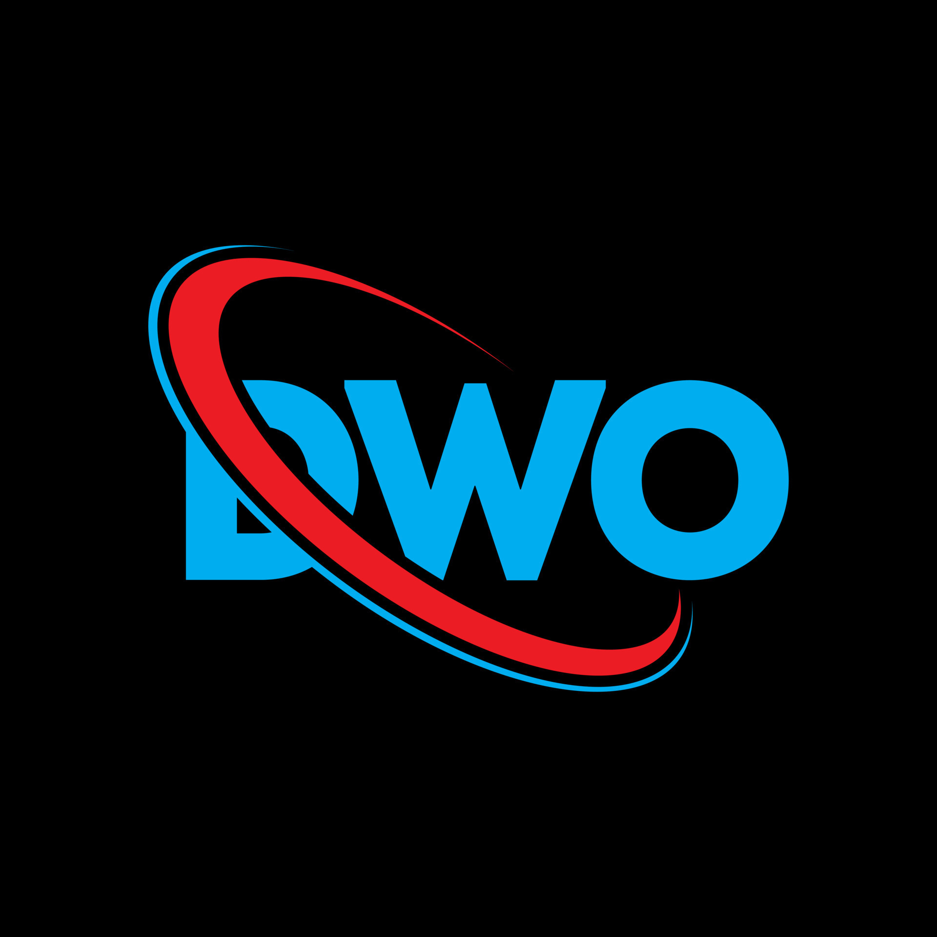 DWO logo. DWO letter. DWO letter logo design. Initials DWO logo linked