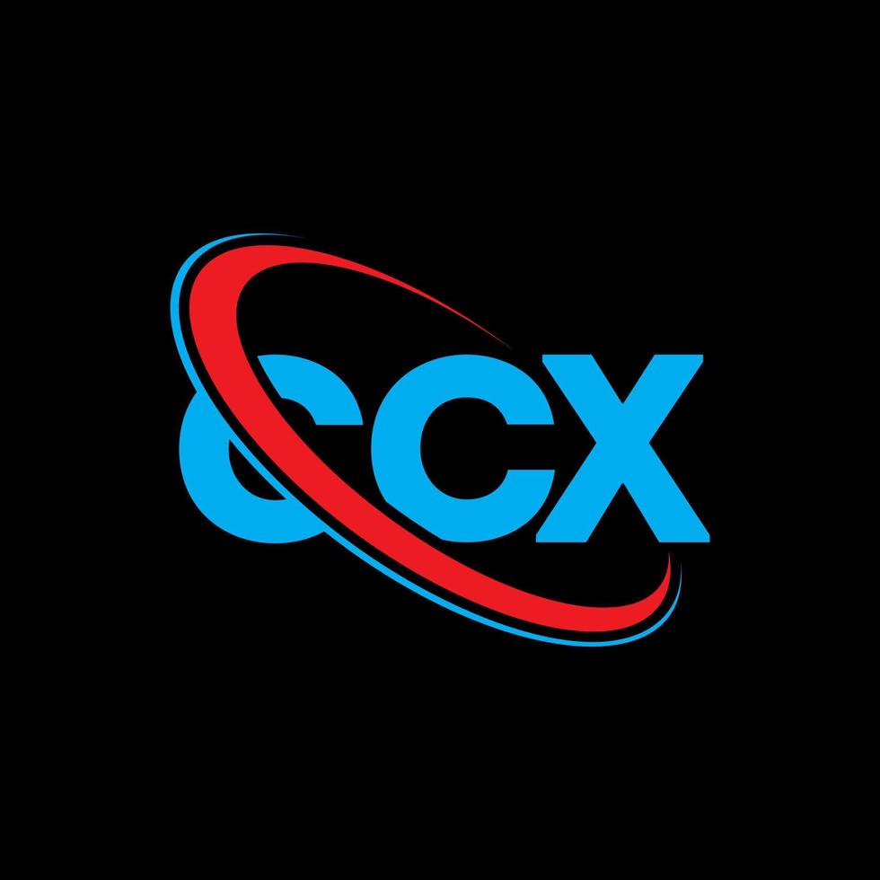 logotipo de ccx. letra cx. diseño del logotipo de la letra ccx. logotipo de iniciales ccx vinculado con círculo y logotipo de monograma en mayúsculas. tipografía ccx para tecnología, negocios y marca inmobiliaria. vector