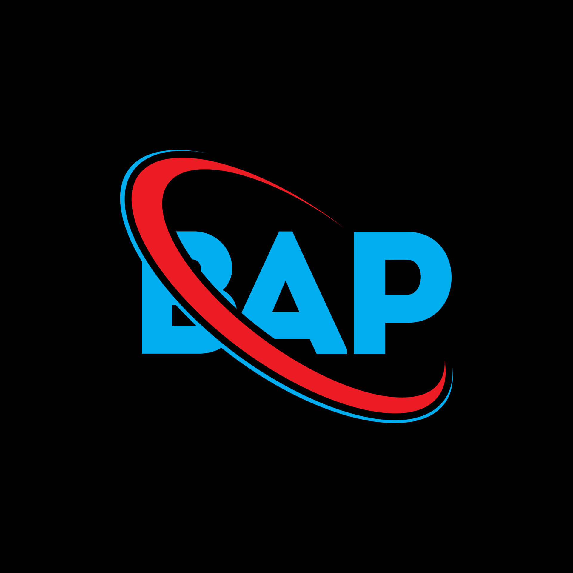 logotipo de bap. carta de bap. diseño del logotipo de la letra bap