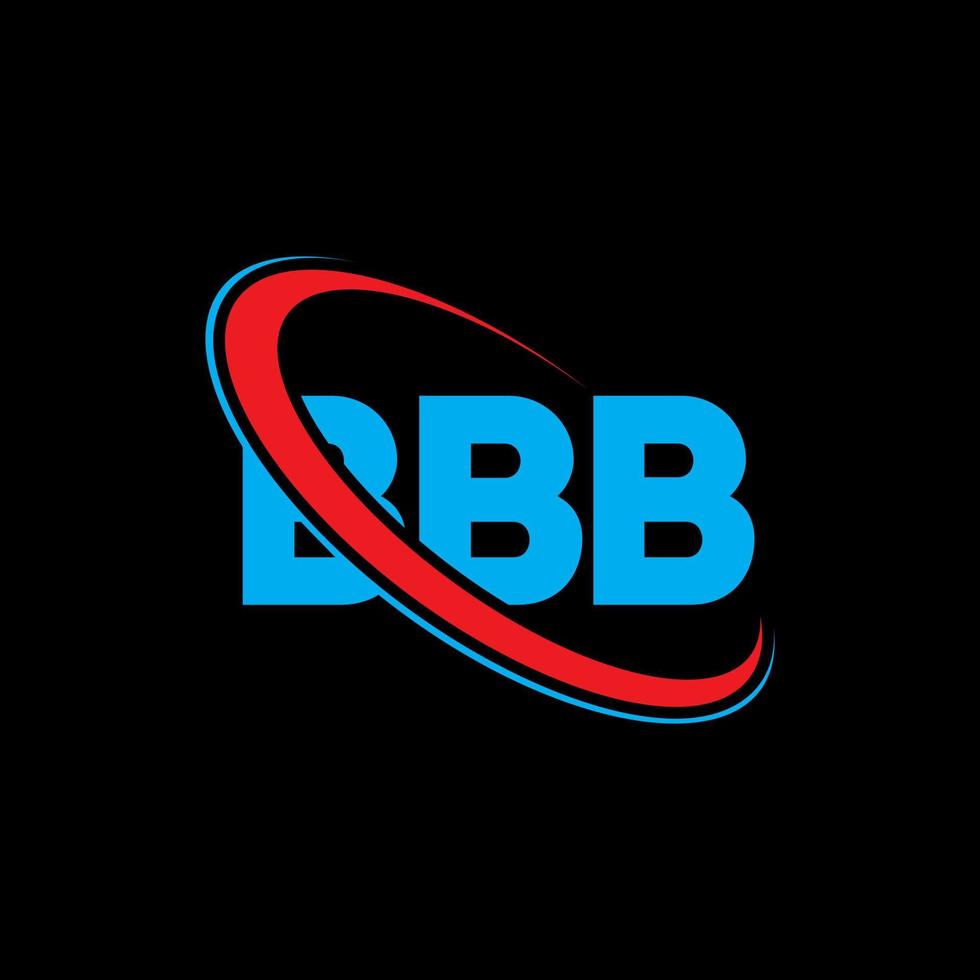 logotipo de bbb. letra bbb diseño del logotipo de la letra bbb. Logotipo de iniciales bbb vinculado con círculo y logotipo de monograma en mayúsculas. tipografía bbb para tecnología, negocios y marca inmobiliaria. vector