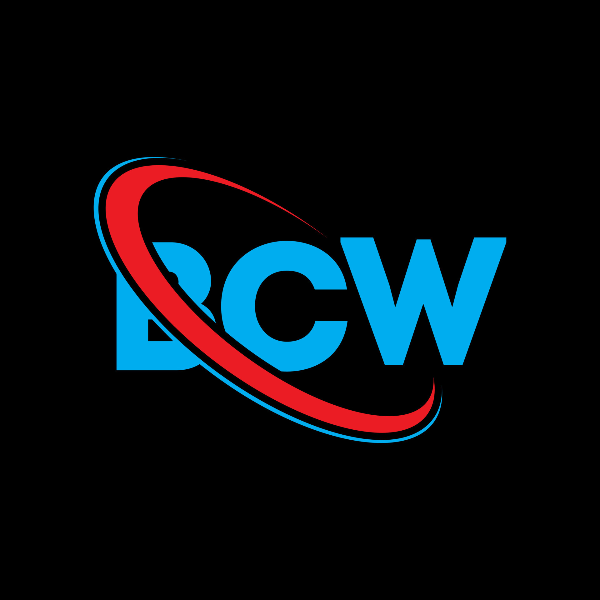 logotipo de bcw. carta bcw. diseño del logotipo de la letra bcw