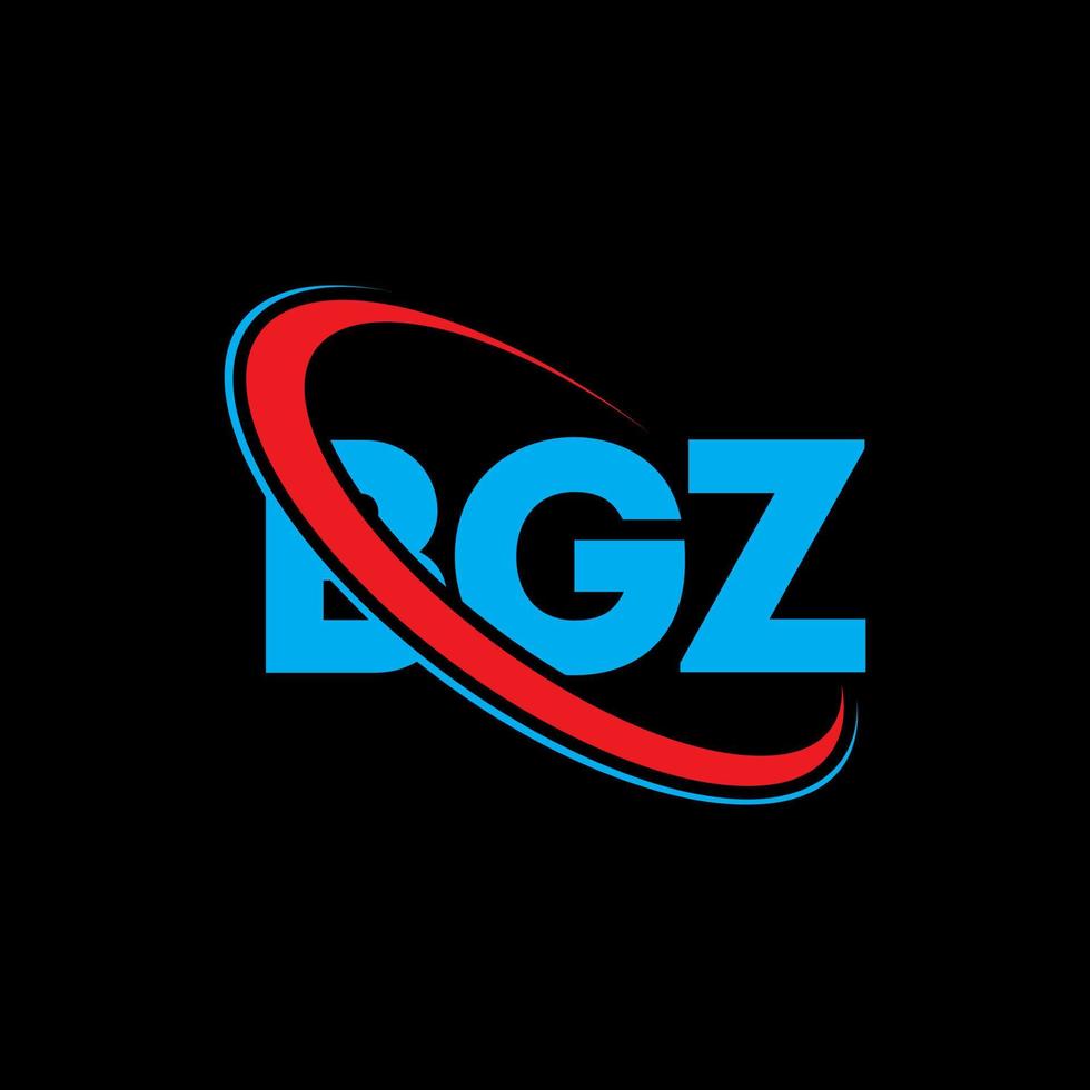 logotipo de bgz. letra bgz. diseño del logotipo de la letra bgz. Logotipo de iniciales bgz vinculado con círculo y logotipo de monograma en mayúsculas. tipografía bgz para tecnología, negocios y marca inmobiliaria. vector