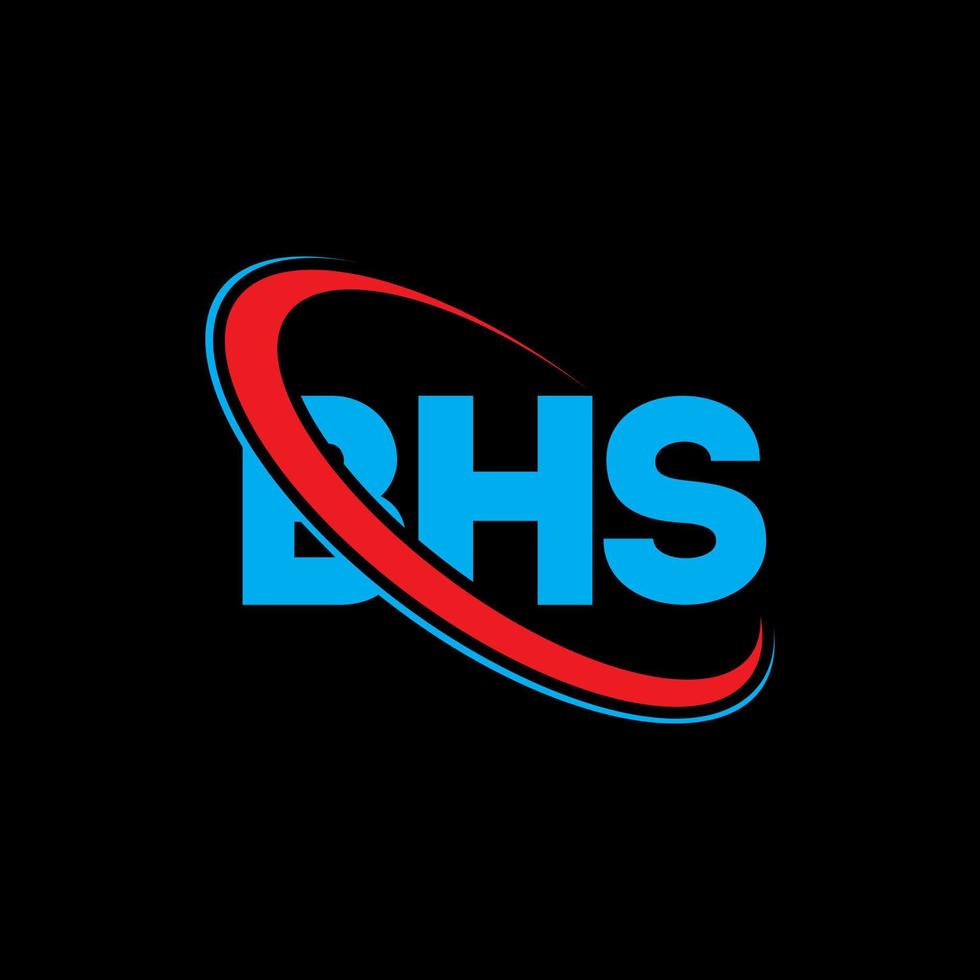 BHS logo. BHS letter. BHS letter logo design. Initials BHS logo linked ...