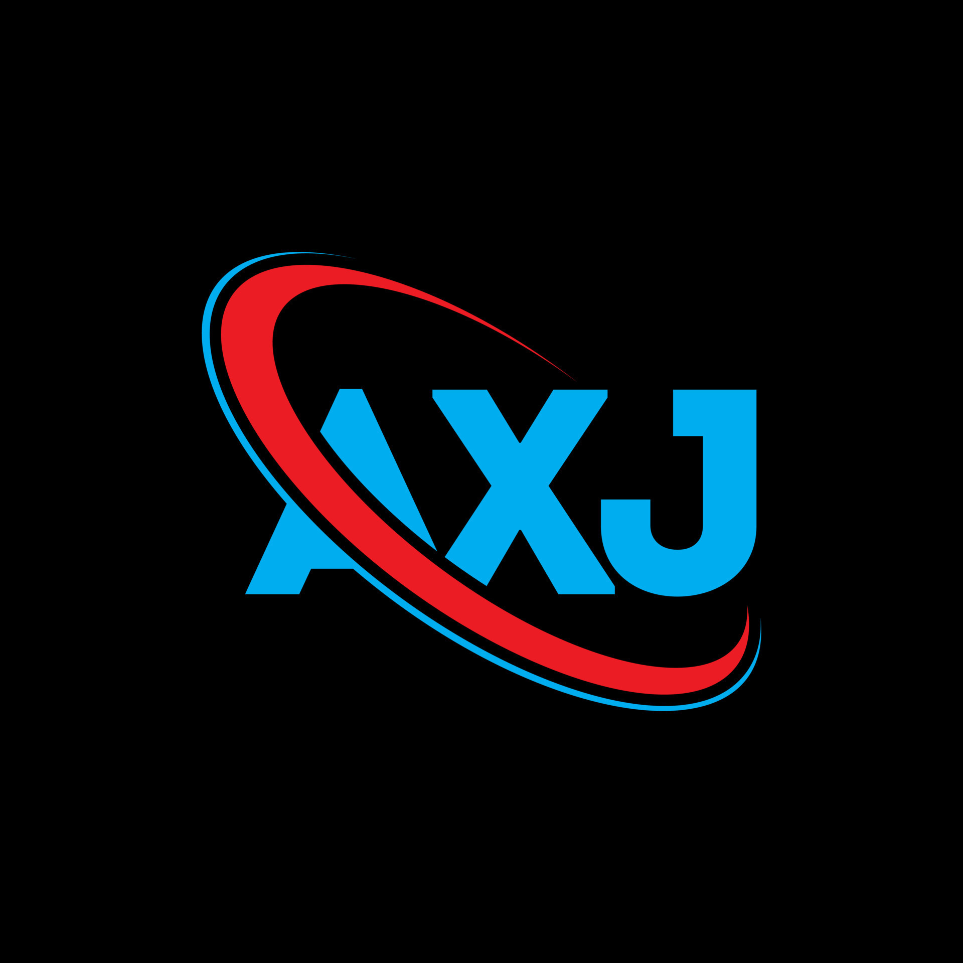 AXJ logo. AXJ letter. AXJ letter logo design. Initials AXJ logo linked