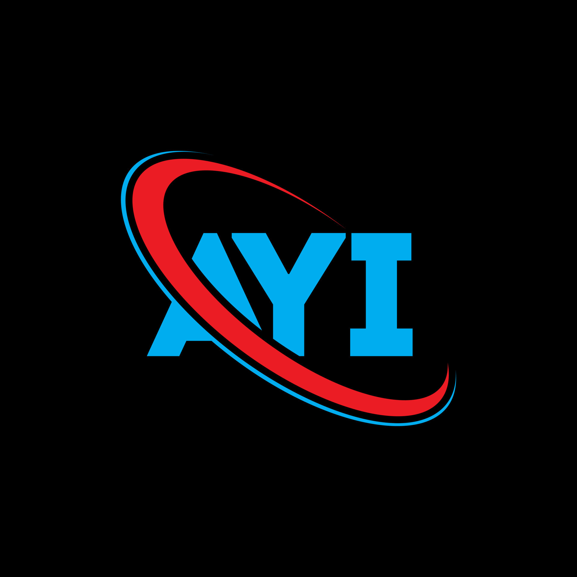 AYI logo. AYI letter. AYI letter logo design. Initials AYI logo linked