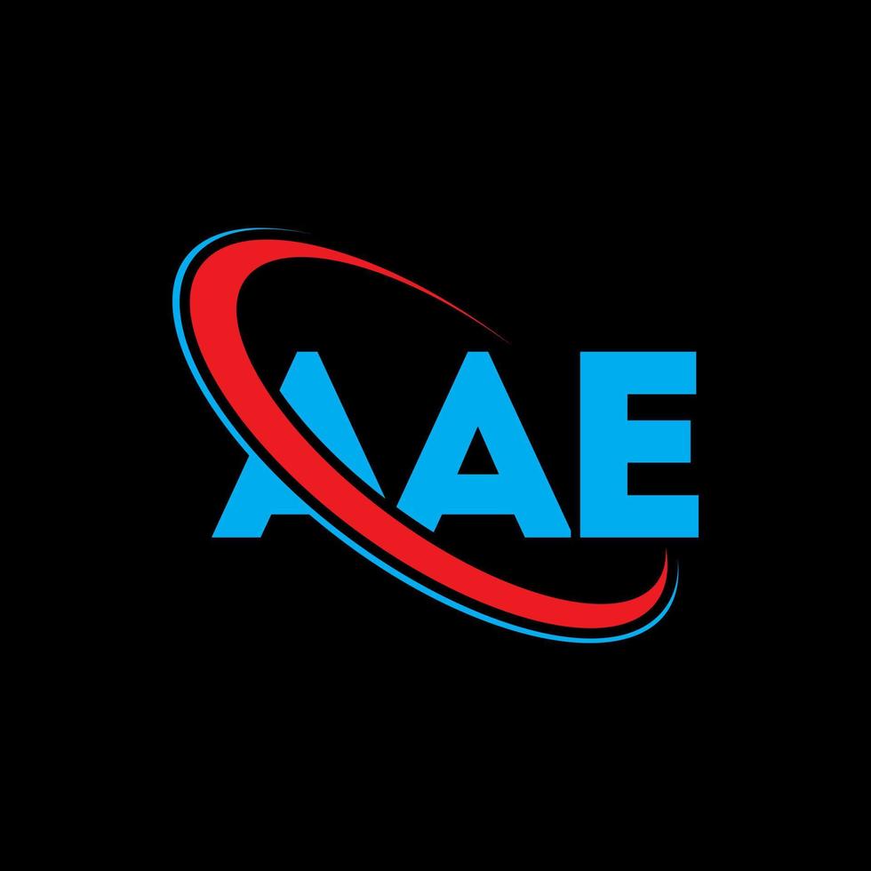 logotipo de ae carta ae diseño del logotipo de la letra aae logotipo