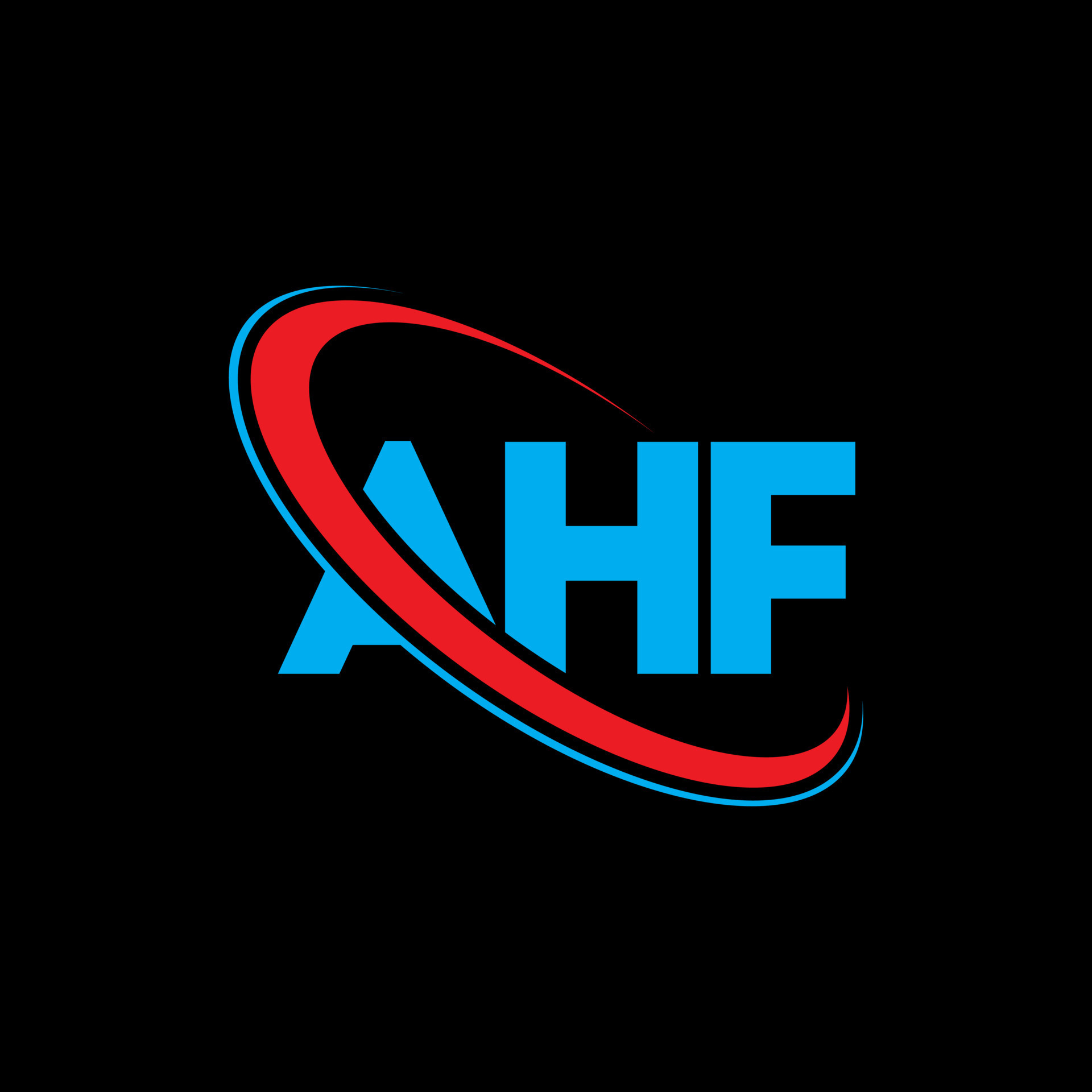 logotipo de ahf. letra ahf. diseño del logotipo de la letra ahf. logotipo de iniciales ahf
