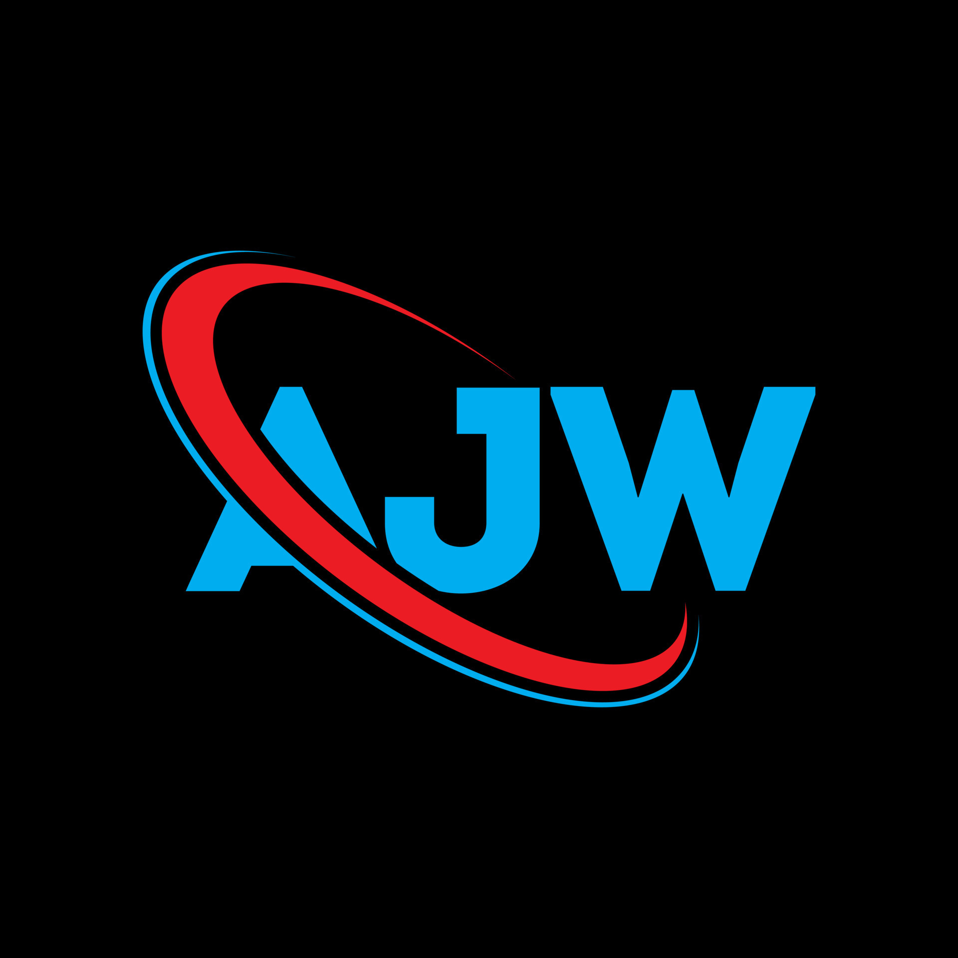 AJW logo. AJW letter. AJW letter logo design. Initials AJW logo linked
