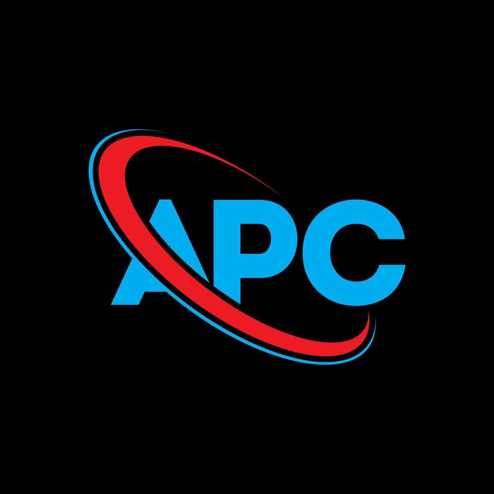 logotipo de apc. letra apc. diseño del logotipo de la letra apc