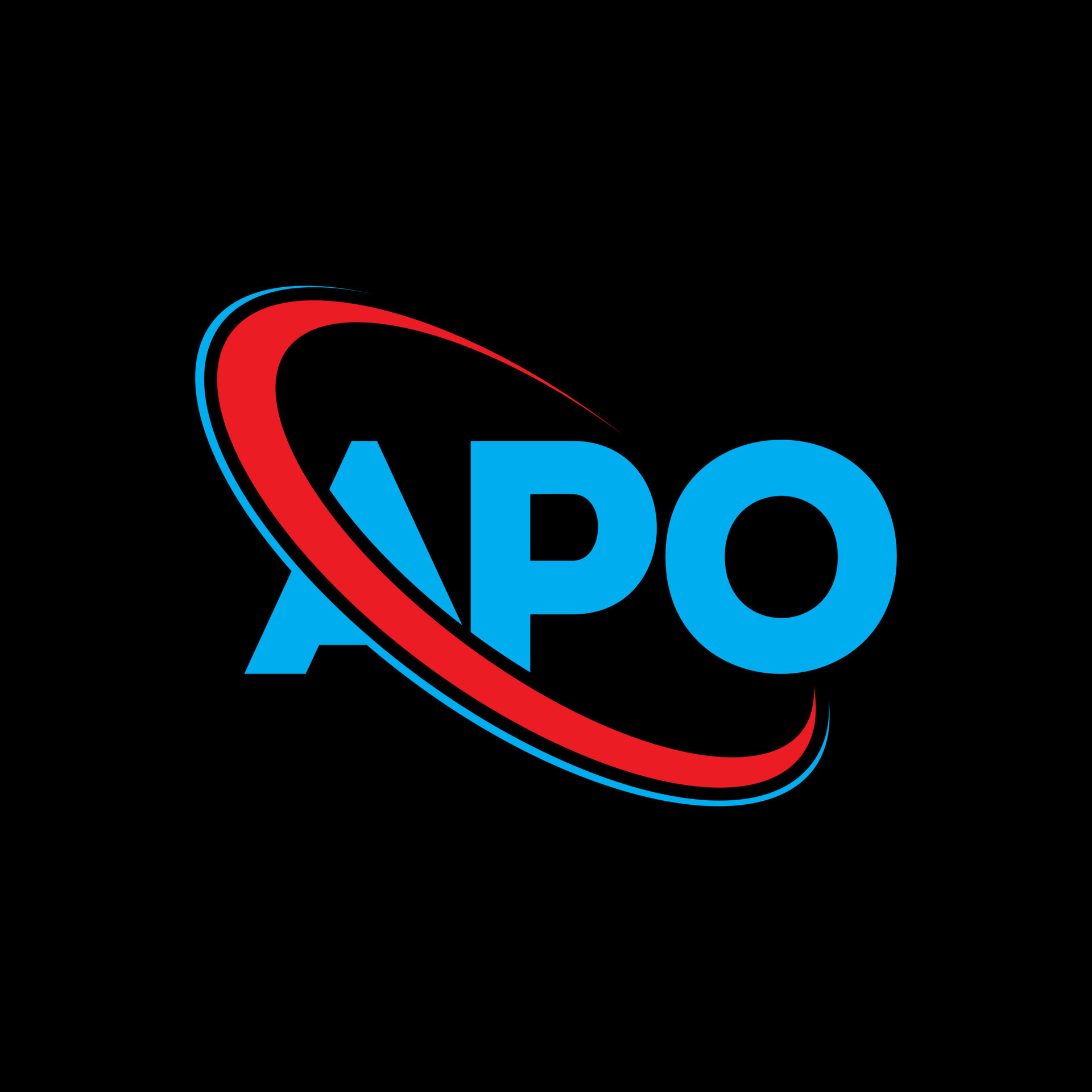 logotipo de apo. letra apo. diseño del logotipo de la letra apo