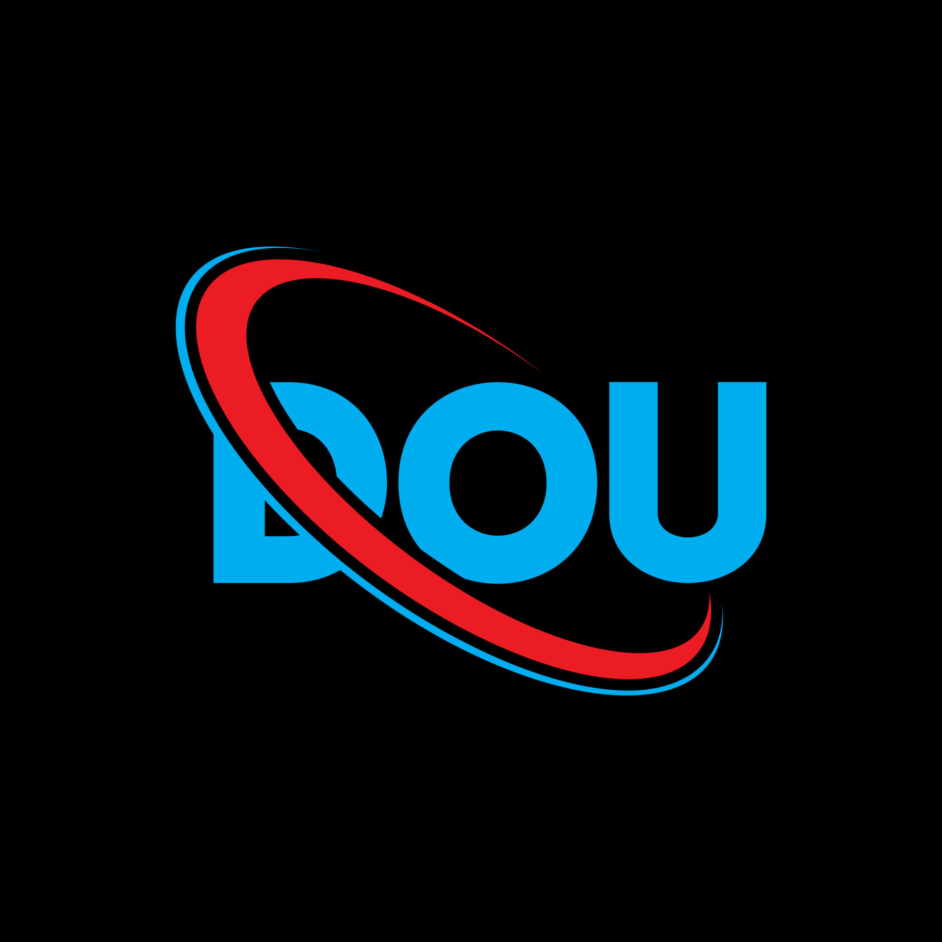 logotipo de dou. carta dou. diseño del logotipo de la letra dou