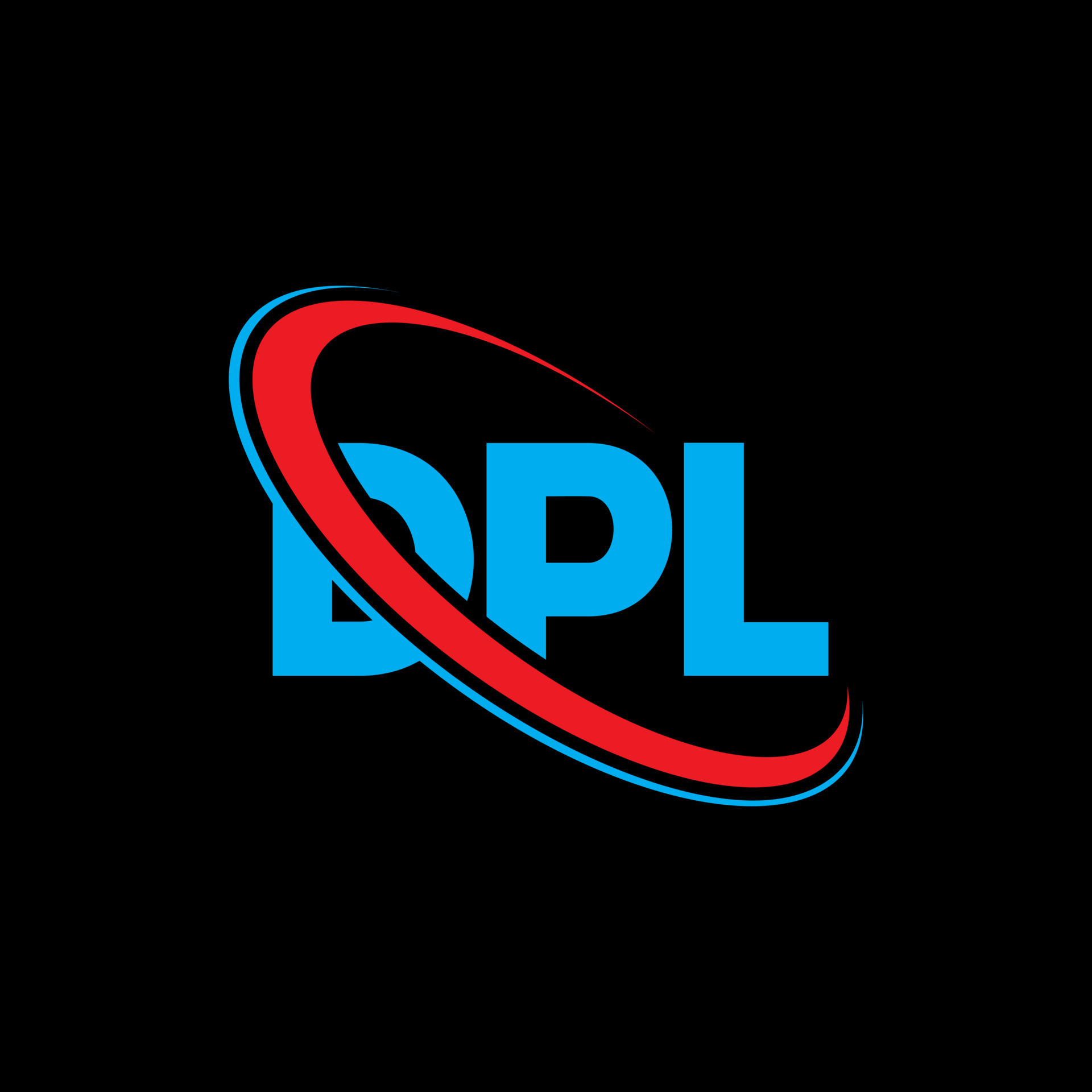 logotipo de dpl. carta dpl. diseño del logotipo de la letra dpl