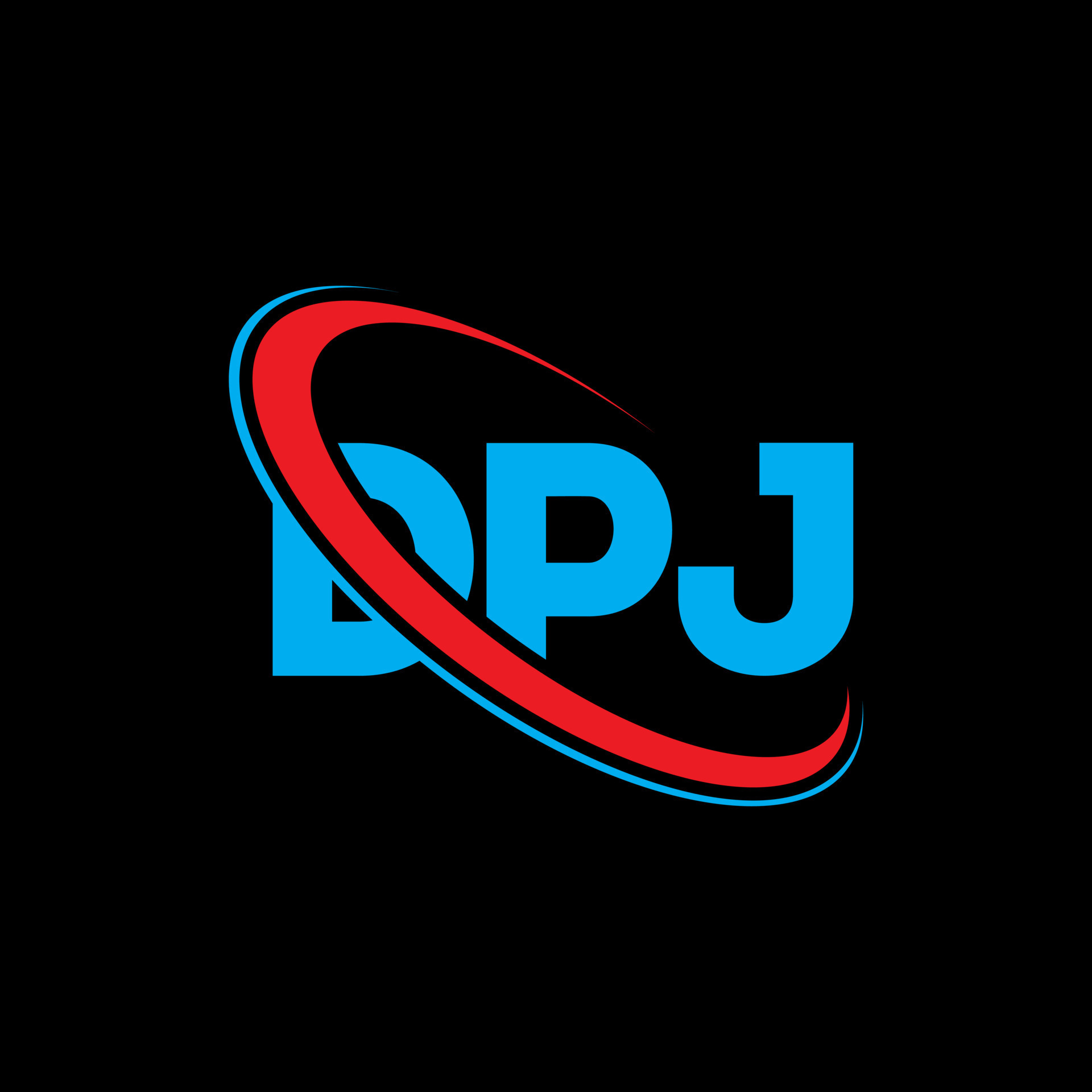 logotipo de dpj. carta dpj. diseño del logotipo de la letra dpj