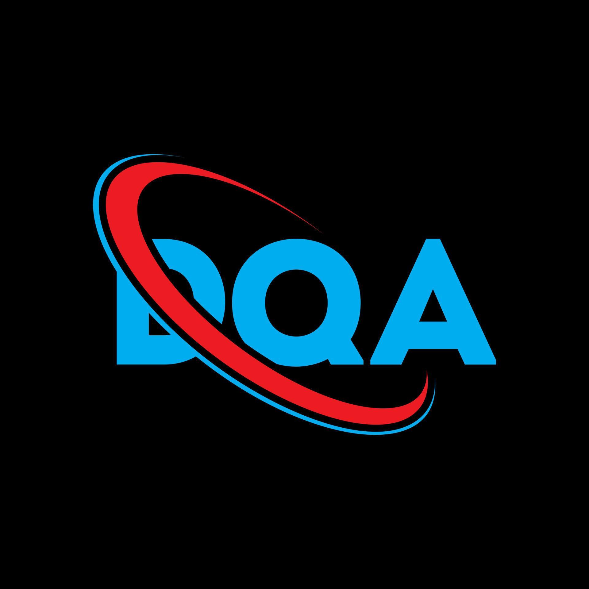 logotipo de la dqa. carta dqa. diseño del logotipo de la letra dqa