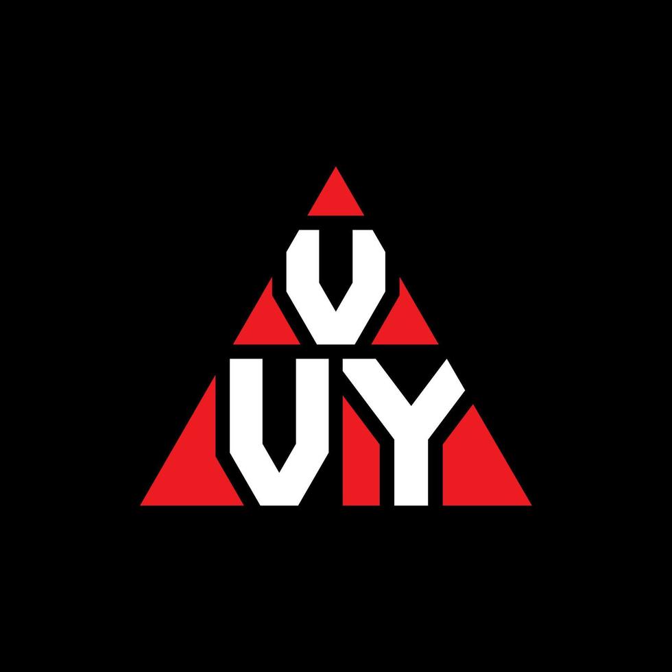 VVY triangle letter logo design with triangle shape. VVY triangle logo design monogram. VVY triangle vector logo template with red color. VVY triangular logo Simple, Elegant, and Luxurious Logo.