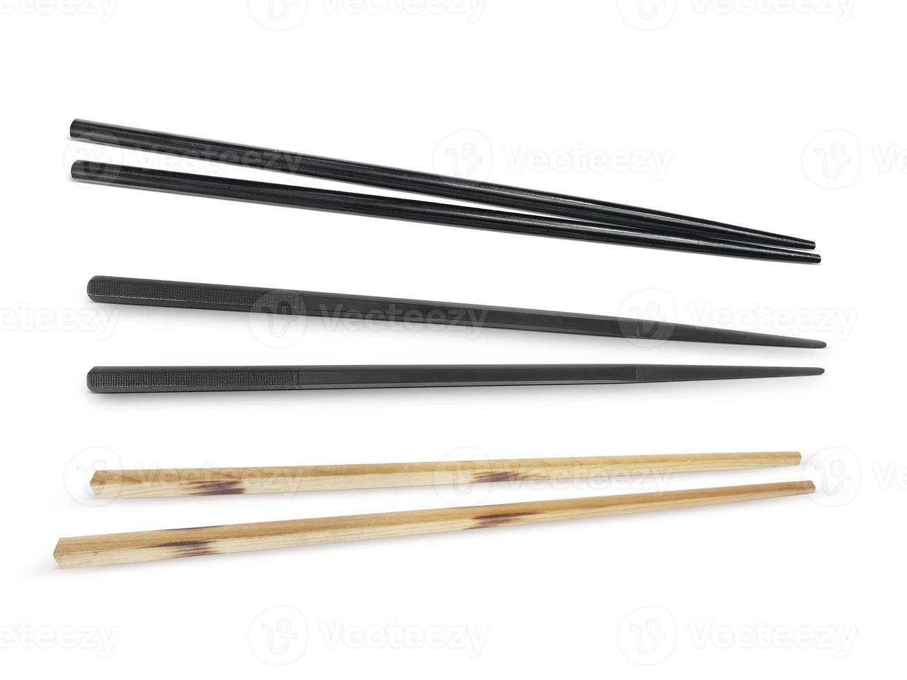 Chopsticks isolated on white background photo