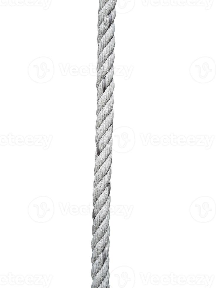 Old Ropes isolated on a white background photo