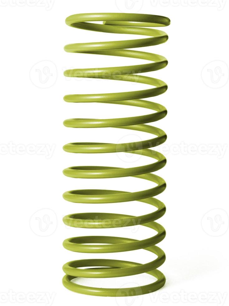 automotive suspension springs on a white background photo