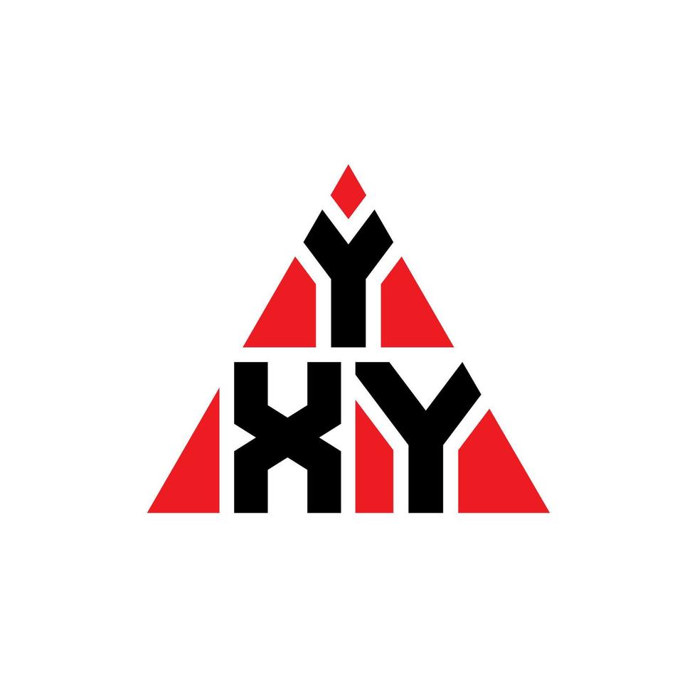 YXY triangle letter logo design with triangle shape. YXY triangle logo design monogram. YXY triangle vector logo template with red color. YXY triangular logo Simple, Elegant, and Luxurious Logo.