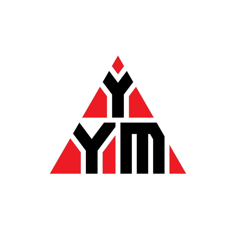 YYM triangle letter logo design with triangle shape. YYM triangle logo design monogram. YYM triangle vector logo template with red color. YYM triangular logo Simple, Elegant, and Luxurious Logo.