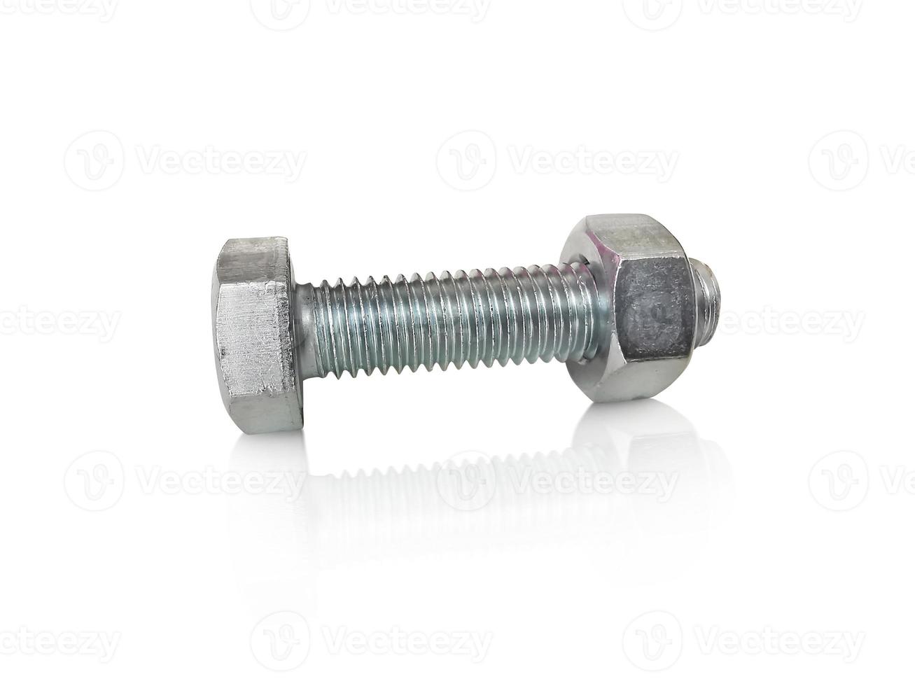 screw isolated on the white background photo