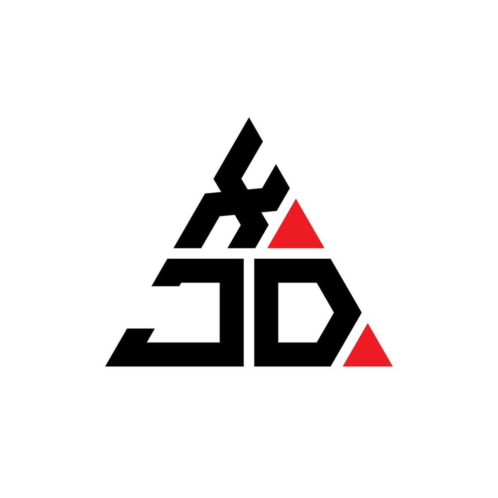 XJD triangle letter logo design with triangle shape. XJD triangle logo design monogram. XJD triangle vector logo template with red color. XJD triangular logo Simple, Elegant, and Luxurious Logo.