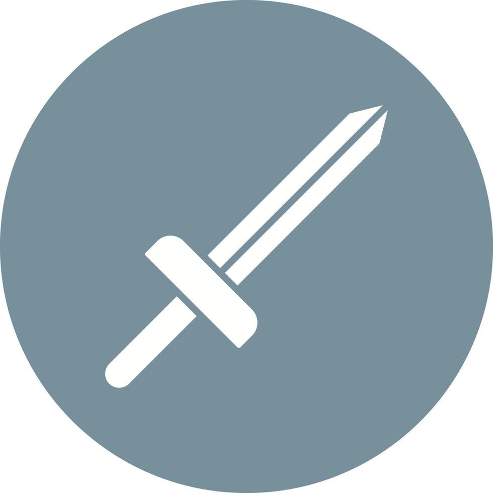 Swords Glyph Circle Background Icon vector