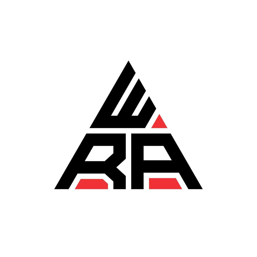 diseño de logotipo de letra de triángulo wrb con forma de triángulo. monograma de diseño de logotipo de triángulo wrb. plantilla de logotipo de vector de triángulo wrb con color rojo. logotipo triangular wrb logotipo simple, elegante y lujoso.