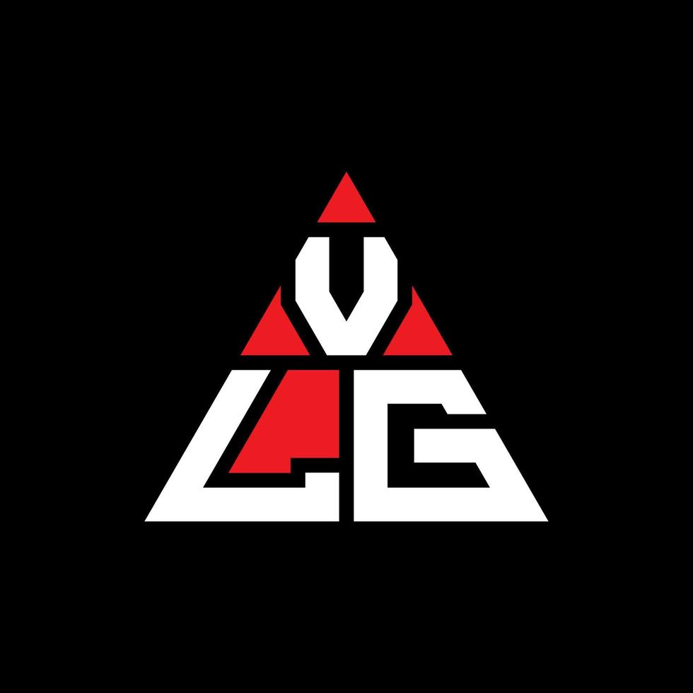 VLG triangle letter logo design with triangle shape. VLG triangle logo design monogram. VLG triangle vector logo template with red color. VLG triangular logo Simple, Elegant, and Luxurious Logo.