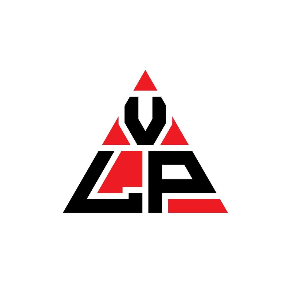 diseño de logotipo de letra triangular vlp con forma de triángulo. monograma de diseño de logotipo de triángulo vlp. plantilla de logotipo de vector de triángulo vlp con color rojo. logotipo triangular vlp logotipo simple, elegante y lujoso.