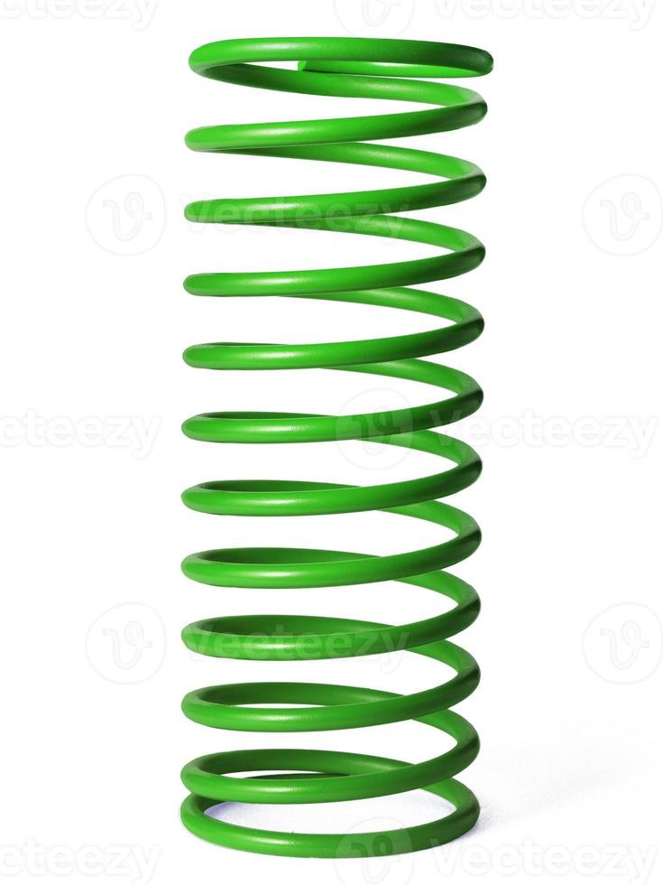 automotive suspension springs on a white background photo