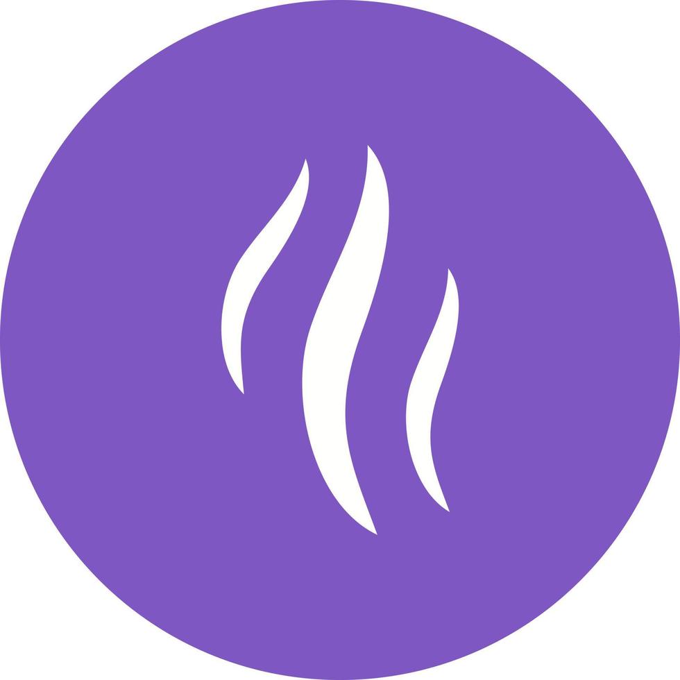 Aroma Glyph Circle Background Icon vector