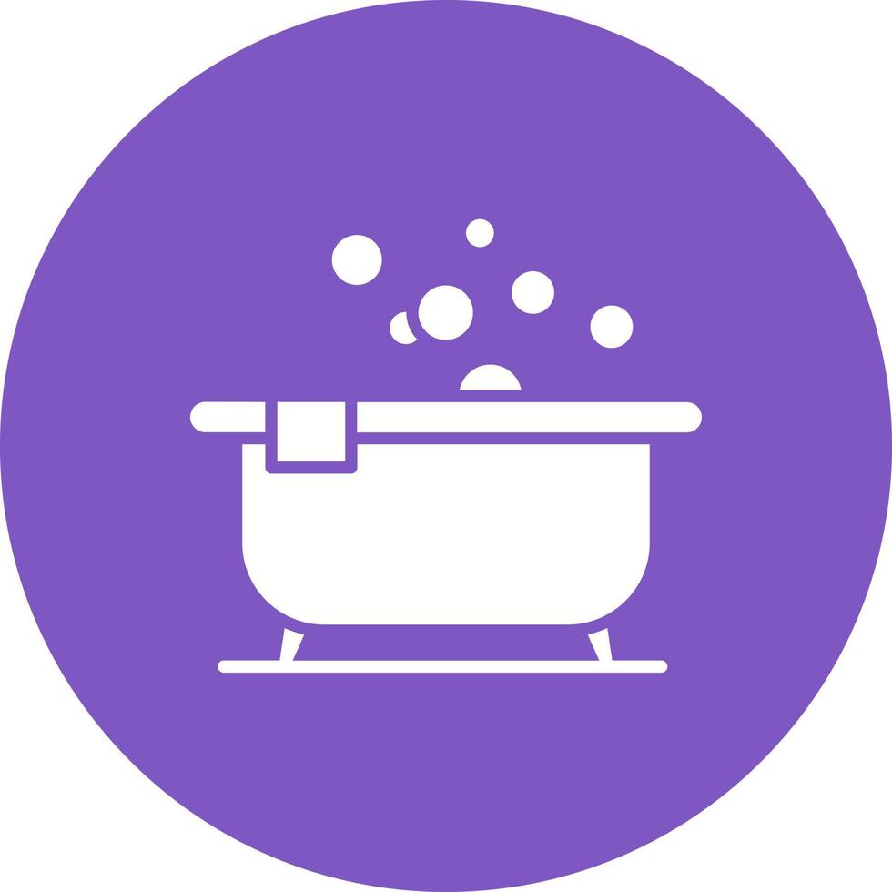 Jacuzzi Glyph Circle Background Icon vector