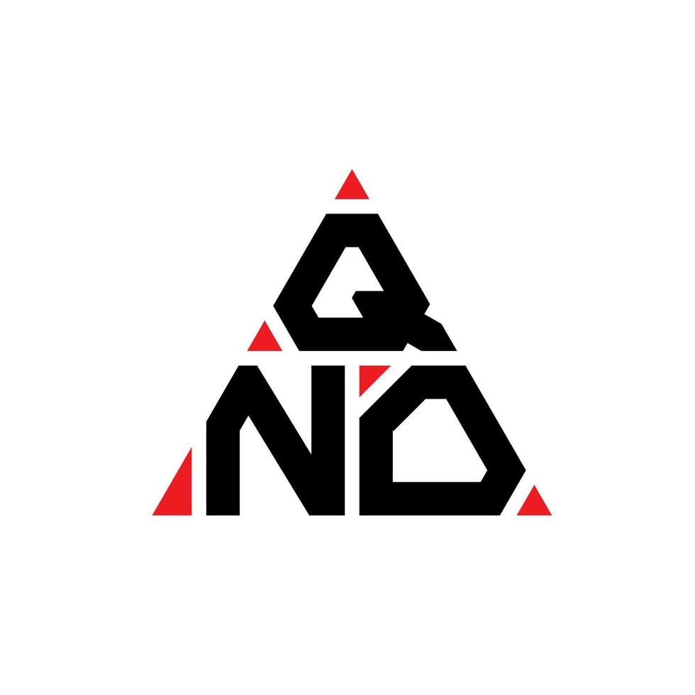 qno diseño de logotipo de letra triangular con forma de triángulo. monograma de diseño de logotipo de triángulo qno. plantilla de logotipo de vector de triángulo qno con color rojo. qno logotipo triangular logotipo simple, elegante y lujoso.