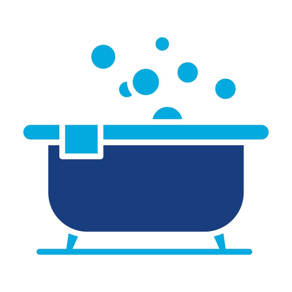 Jacuzzi Glyph Two Color Icon vector