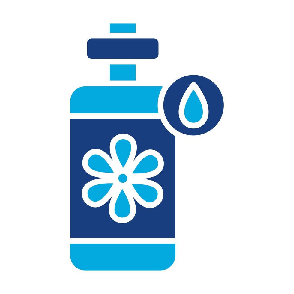 Body Massage Oil Glyph Two Color Icon vector