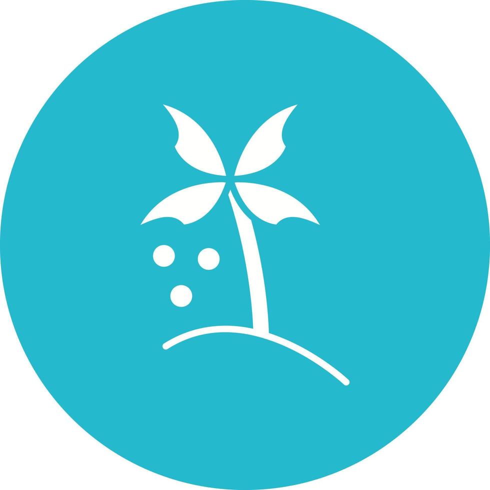 Palm Oil Glyph Circle Background Icon vector