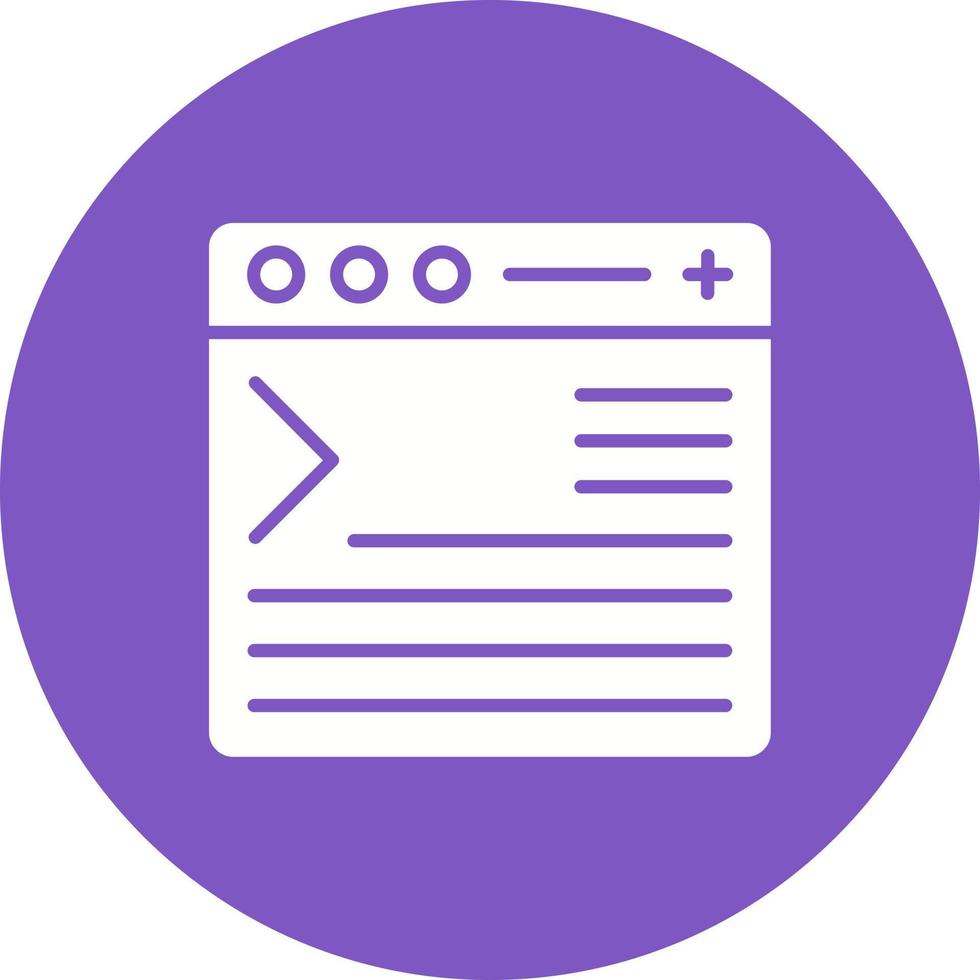 Code Terminal Glyph Circle Background Icon 9046231 Vector Art at Vecteezy