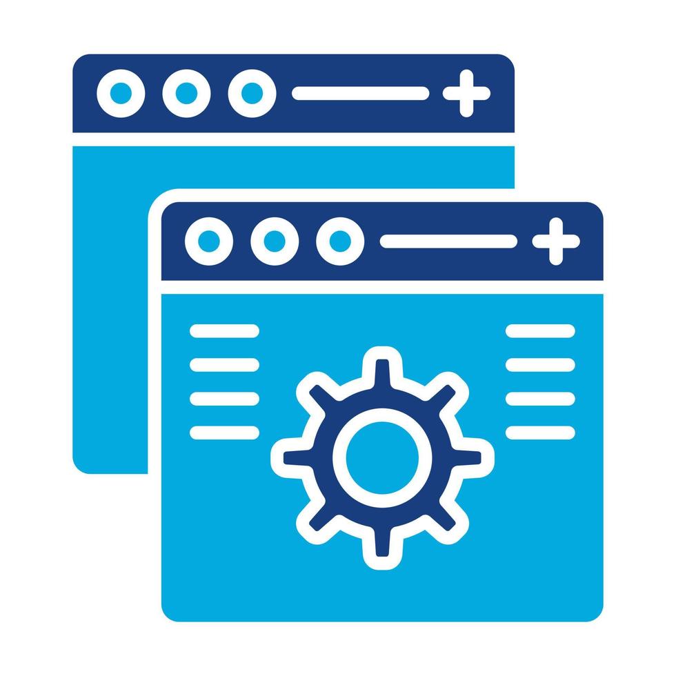 Custom Features Glyph Two Color Icon vector