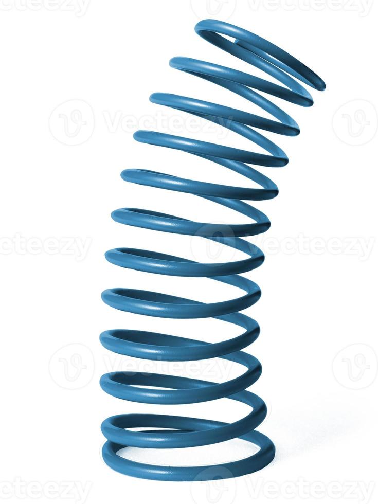 automotive suspension springs on a white background photo