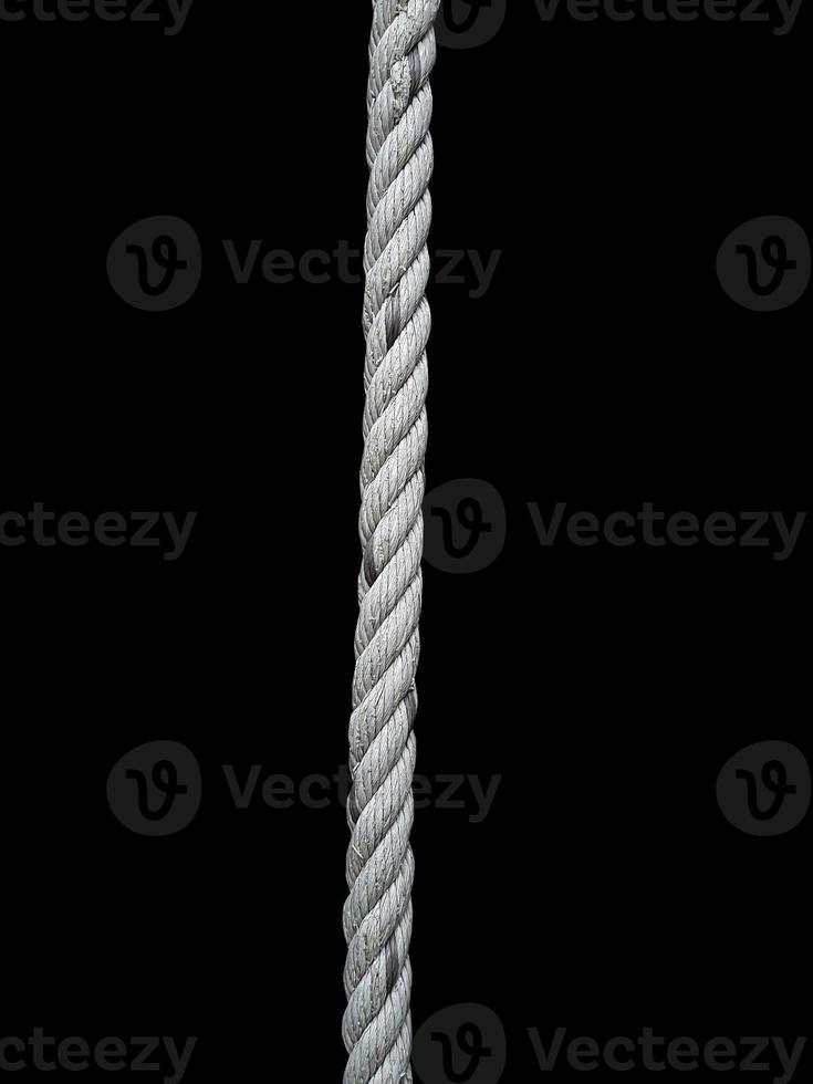 Old Ropes on a black background photo