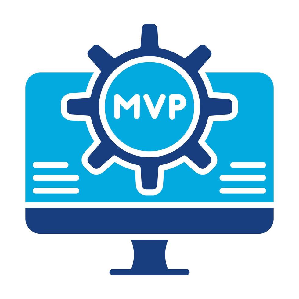 MVP Glyph Two Color Icon vector
