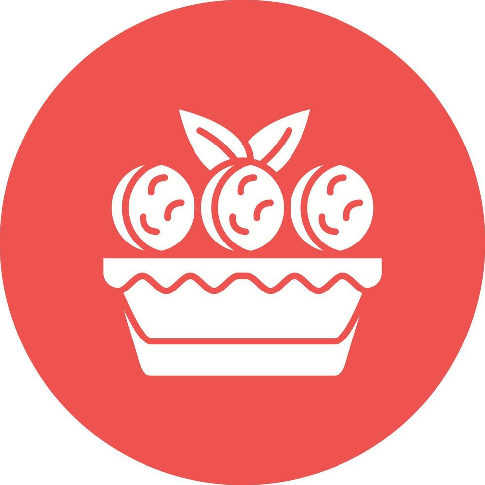 Ratatouille Glyph Circle Background Icon vector