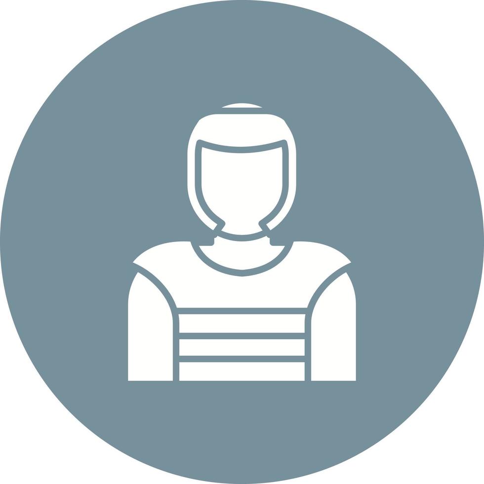 Taekwondo Glyph Circle Background Icon vector