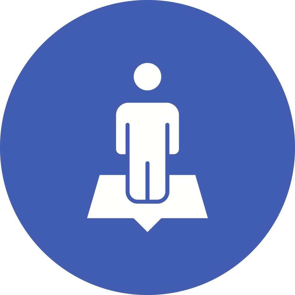 Street View Glyph Circle Background Icon vector
