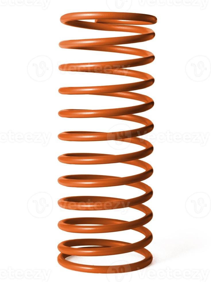 automotive suspension springs on a white background photo