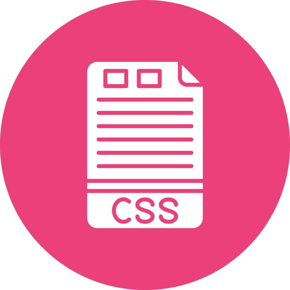 CSS Glyph Circle Background Icon vector